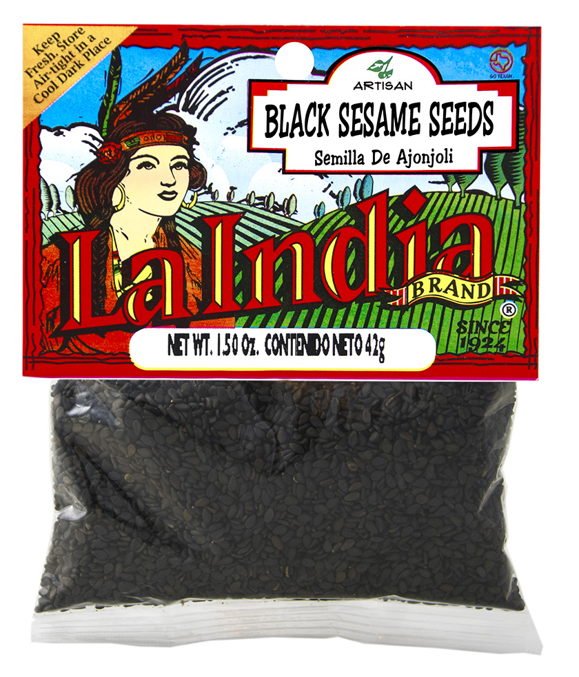 Black Sesame Seeds Cello bag .25 oz