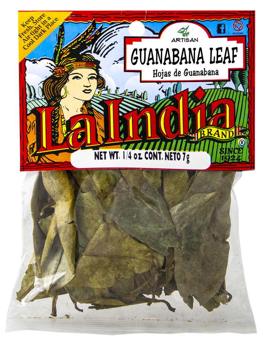 Guanabana Leaf (Hojas de guanabana) Cello Bag 0.25oz (Unit)